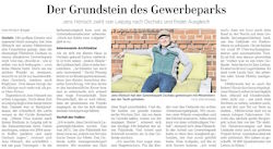 Jens Hönisch hat den Gewerbepark Oschatz gemeinsam mit Mitstreitern aus der Taufe gehoben.