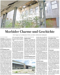 Ein besonderer Anblick: Das Heizhaus in der alten Filzfabrik Oschatz.